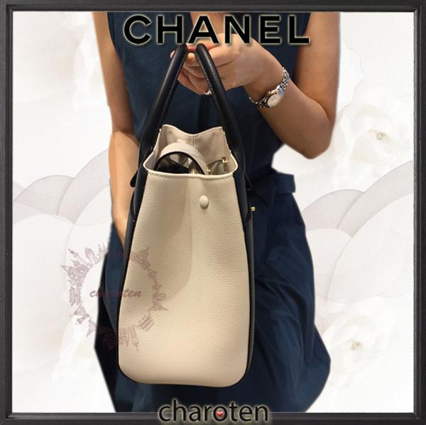 2017新作 CHANEL シャネルスーパーコピー 素敵バイカラー エグゼクティブトート 7041713